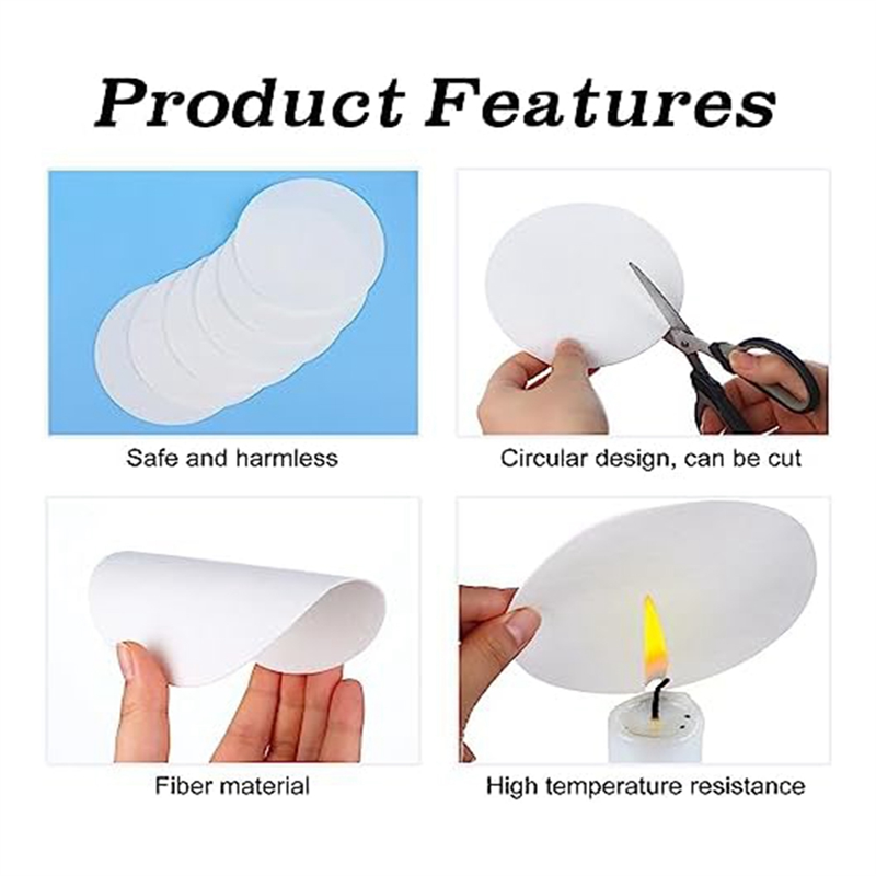 170 Pcs Microwave Kiln Paper Round Ceramic Fiber 4.7 Inch High Temperature Ceramic Kiln For DIY Fusing Glass Fusing Kiln Easy To Replace. 