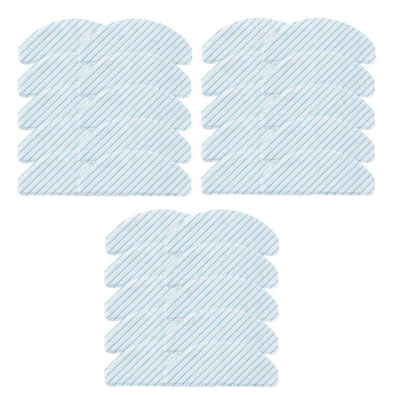 30Pcs for Ecovacs Deebot Ozmo T8 Aivi T8 MAX Robot Vacuum Cleaner Disposable ful Cleaning Cloth Mop Cloth