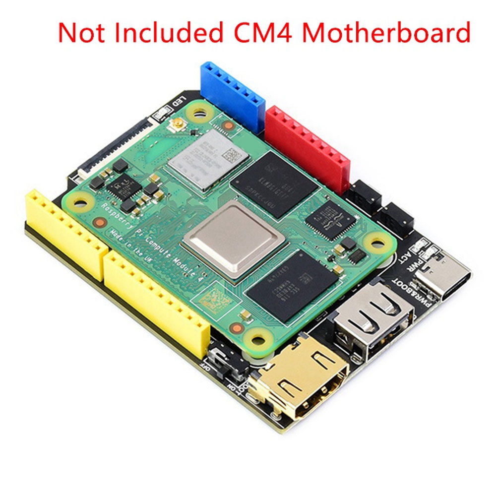 Waveshare for Raspberry Pi CM4-Duino Base Board Compatible HDMI USB M.2 Interface Supports Arduino Ecology System. 