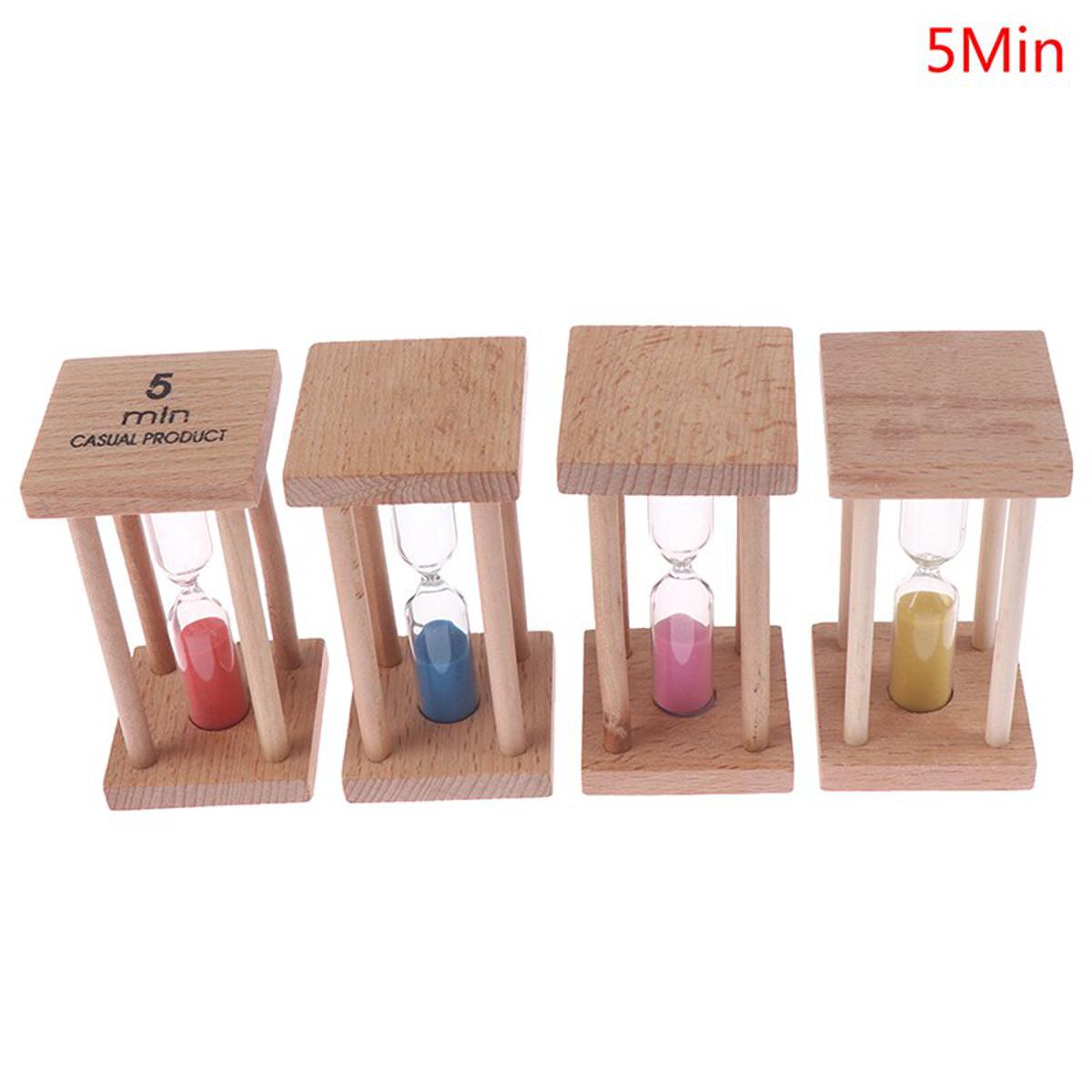 5Min Wooden Home Decoration Desktop Sand Clock Timers Sand Sandglass Hourglass Timer Clock Home Decor Gift Kitchen