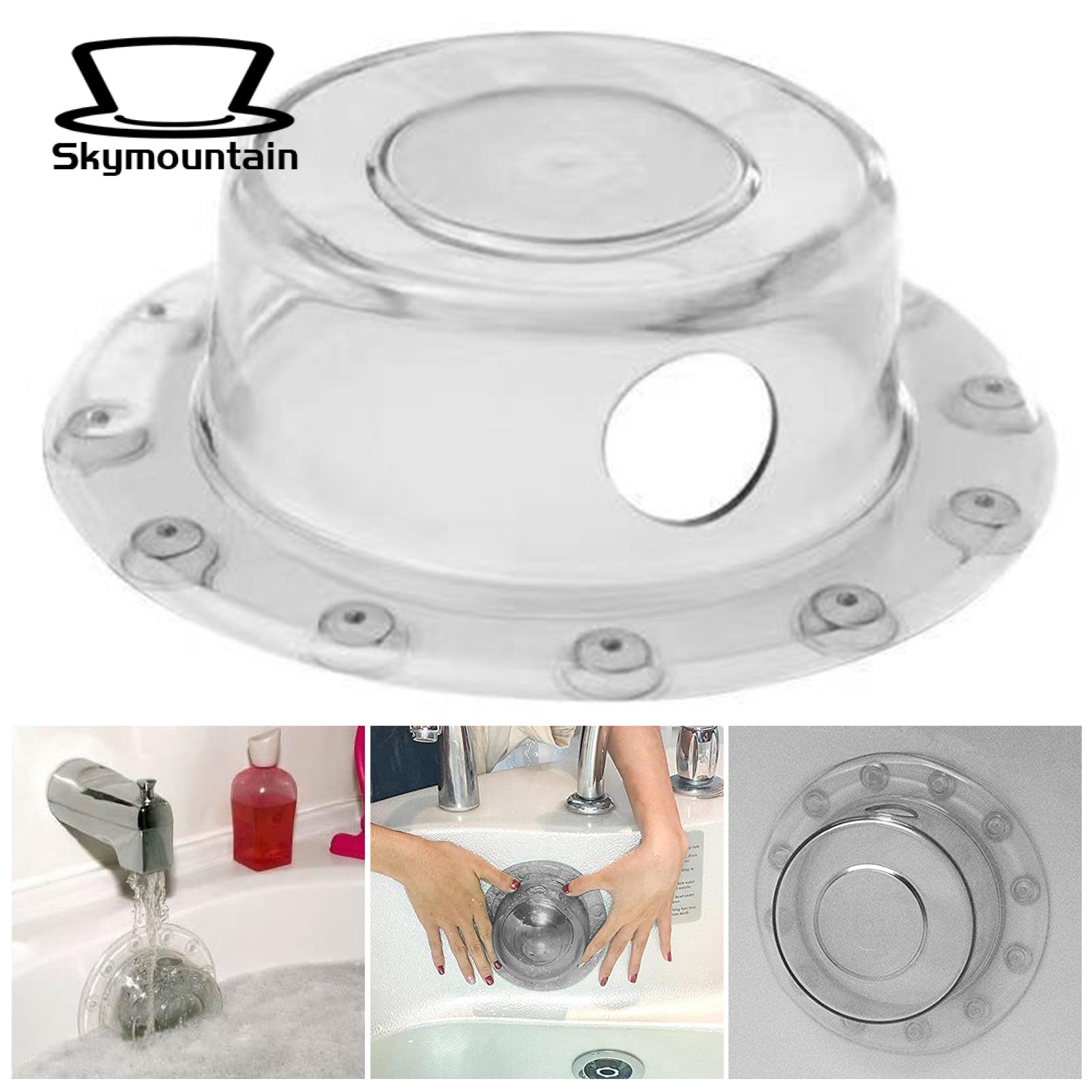 Suction Cup Bathtub Drain Block Strong Grip Bathtub Overflow Drain Cover for Better Bathing Leak-free Seal with Suction Cup Top Choice in Southeast Asia Bathtub Seal Suction Cup