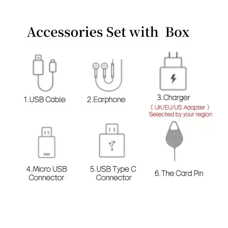 New Retail Box For Samsung Z Fold5 Fold4 Fold3 Fold2 5G Empty Packing Box or with Accessories for Z Fold 3 4 5 2 5G Phones. 