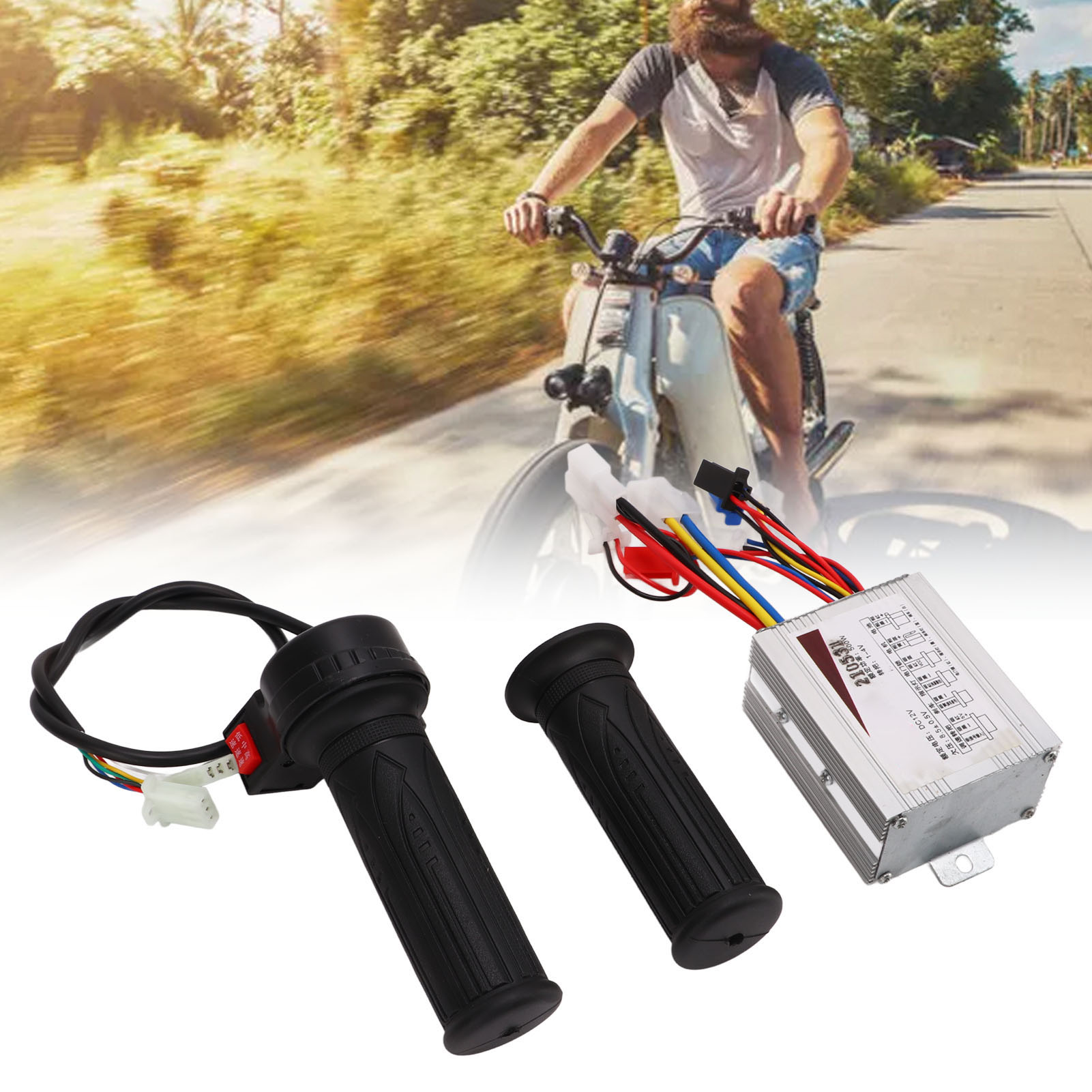 Motor Speed Controller, Sensitive E Bike Controller 12V 500W for Electric Bikes. 