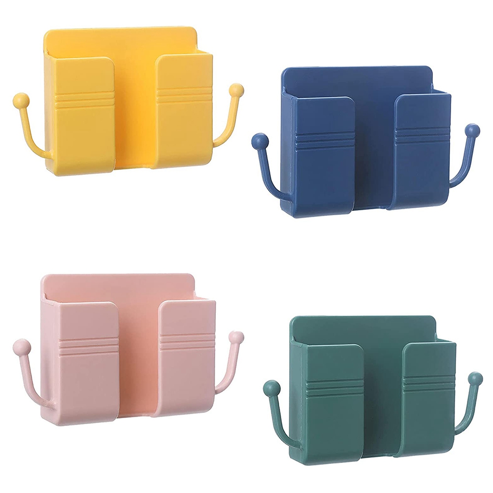 Wall Mounted Remote Control Holder Storage Box with Hook