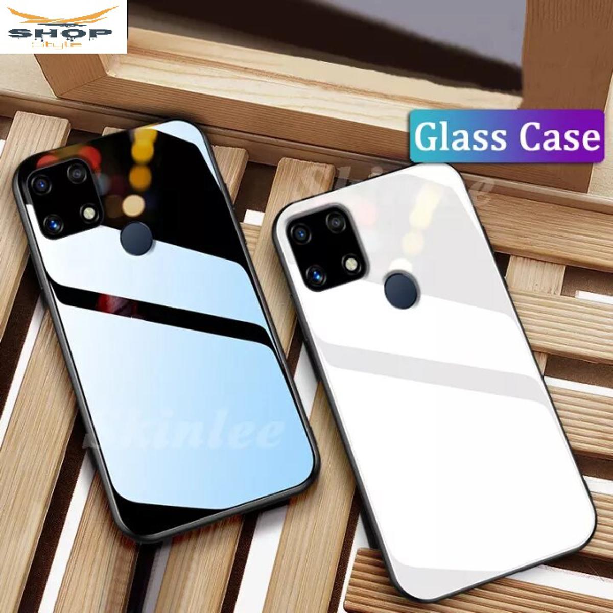 Realme Narzo 30A - (100% Premium Quality) DESIGNED IN HONG KONG Scratchproof Tempered Glass Case Back Cover Casing ..