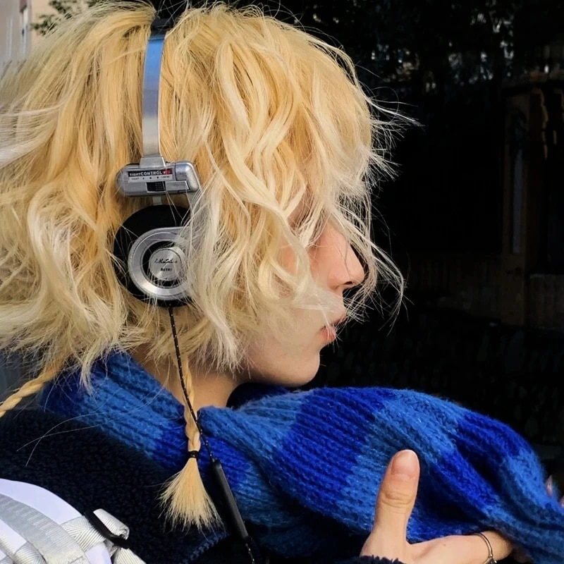 OKCSC Wireless Bluetooth 5.2 Retro Headphones 40mm Driver Integrated Noise Reduction Microphone Open-Back On-Ear Stereo Headset. 