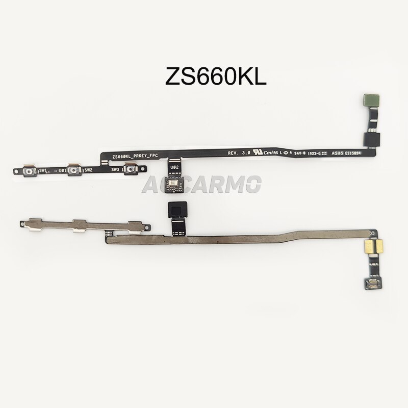 Aocarmo For ASUS ROG Phone 2 ZS660KL Power Button On/Off Volume Switch Connector Flex Cable For ROG Phone II ROG2. 