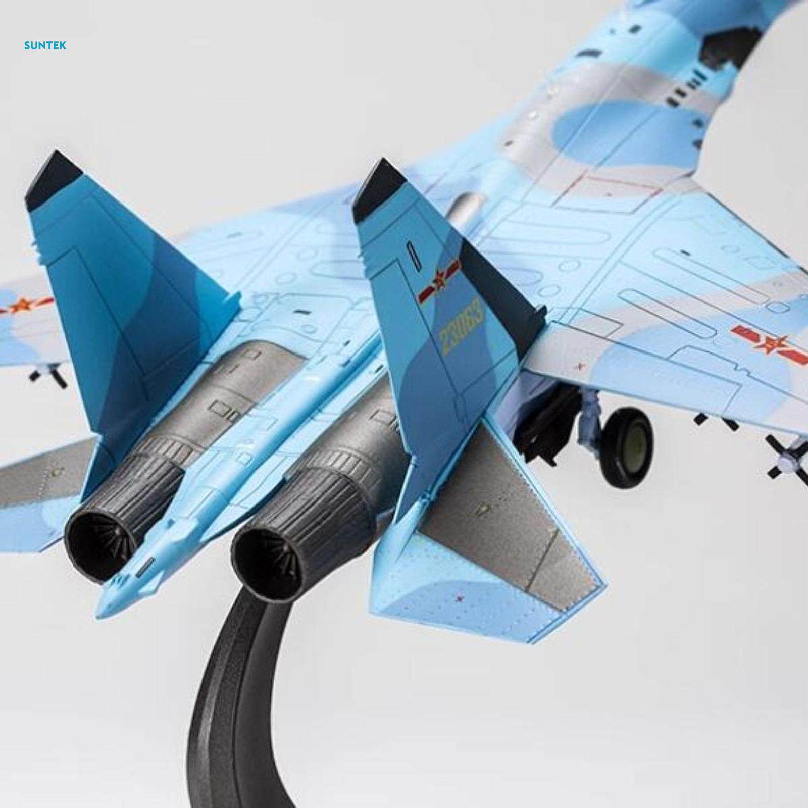 1:72 SU35 Airplane Model with Display Stand for Tabletop Home TV Cabinet. 