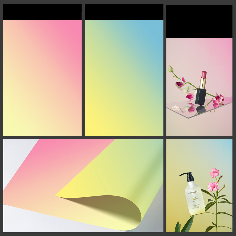 Room DIY Layer Background, Used For Waterproof PVC Coating 57X87cm Photo Background Gradient Solid Color Pure 2 Sided Camera Phone Working. 