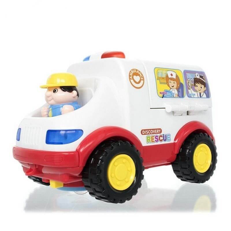HOLA 836 ambulance car toy with music and lights toddler toddler 13-24 months 2-in-1 pretend doctor set toy set for boys. 