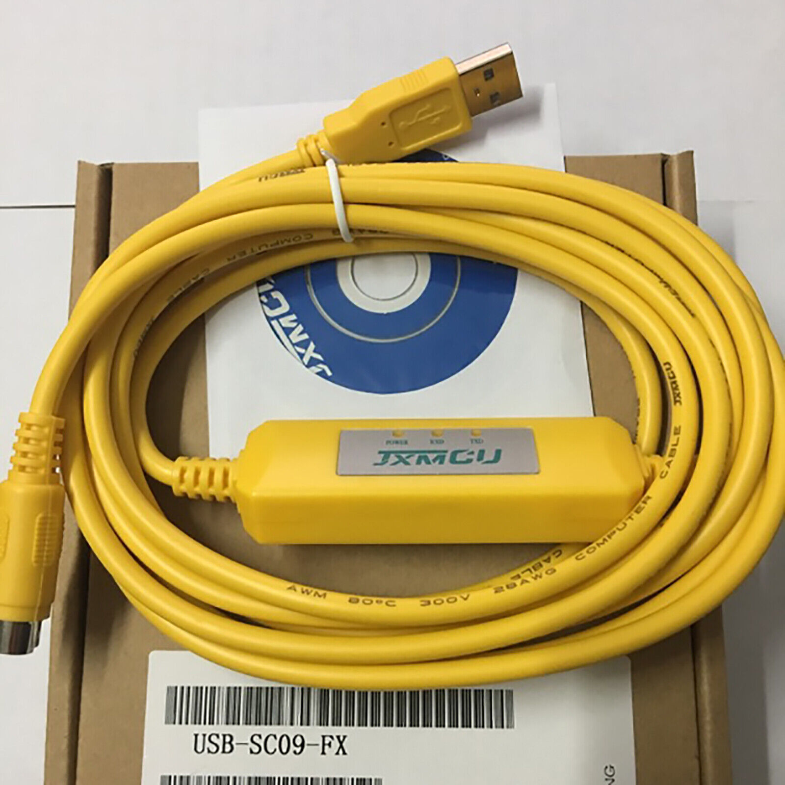 3M Programming Cable USB-SC09-FX  for Mitsubishi FX1S FX1N FX2N FX3U PLC. 