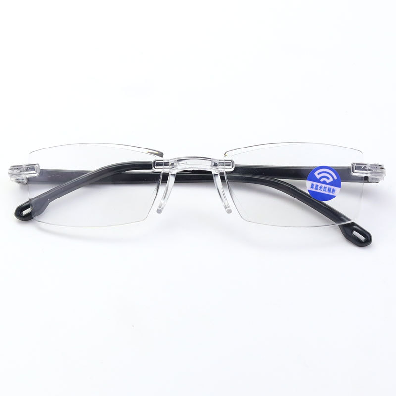 Popular Black Technology Edge Cutting Smart Zooming Presbyopic Glasses Hd Automatic Adjustment Running Rivers and Lakes Zoom Presbyopic Glasses. 