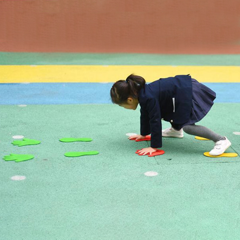 8 Pairs Hands and Feet Game 4 Color s for Game Props for Children. 