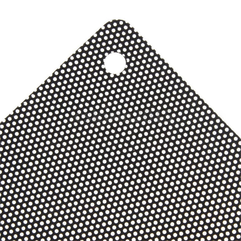 5PCS 120mm Cuttable Black PVC PC Fan Dust Filter Dustproof Case Computer Mesh. 