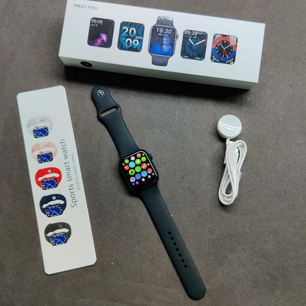 HW22 Pro smart watch custom dials Bluetooth call intelligent wireless charging Fitness Watch