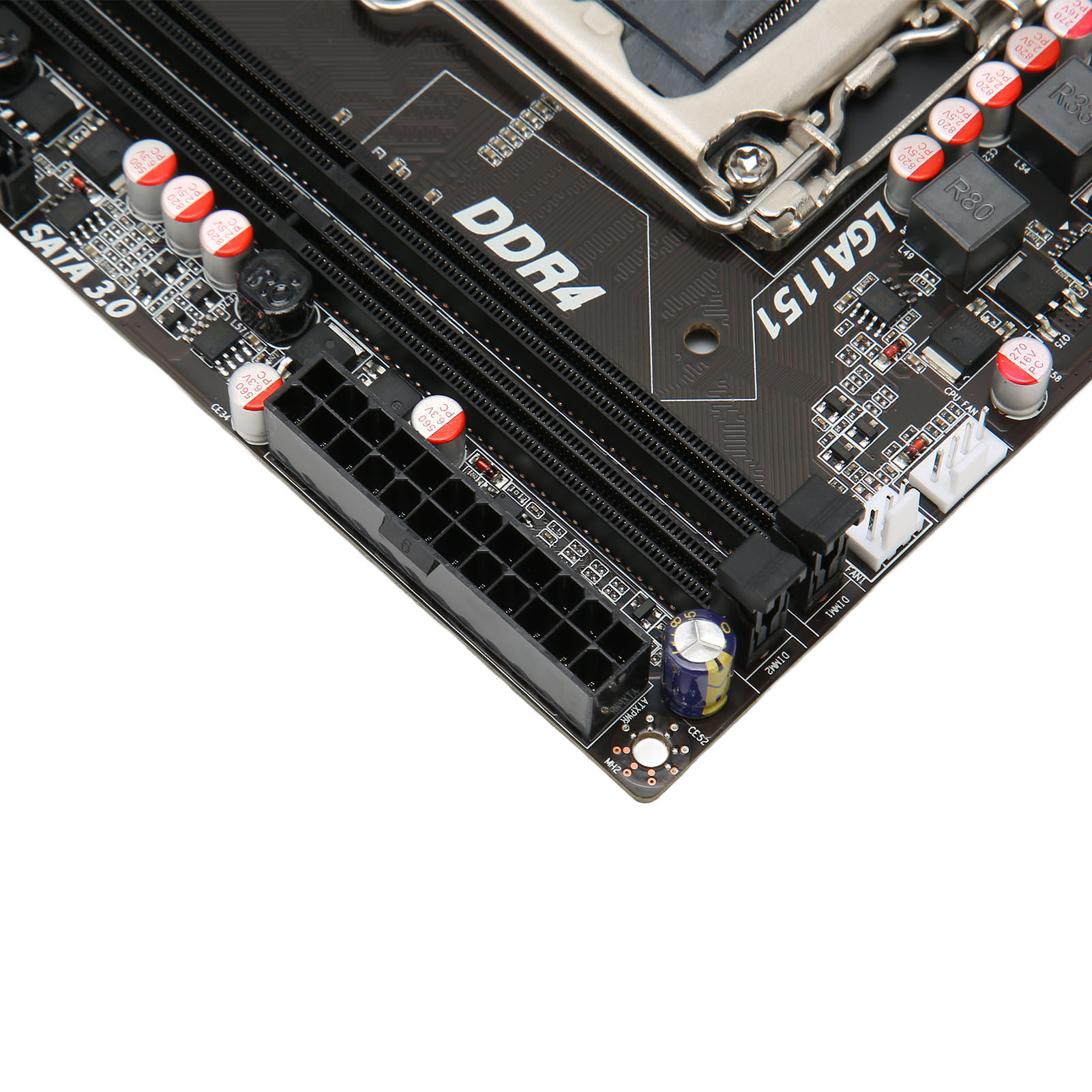 LGA 1151 Motherboard, DDR4 SO DIMM PC Motherboard 32GB/s Transmission Dual Channel SATA 3.0 for Desktop. 