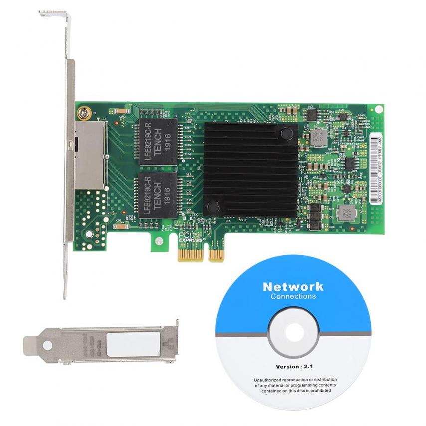 For Intel I350-T2V2 i350AM2 PCIE x1 Dual-port Server gabit Et rnet Network Card