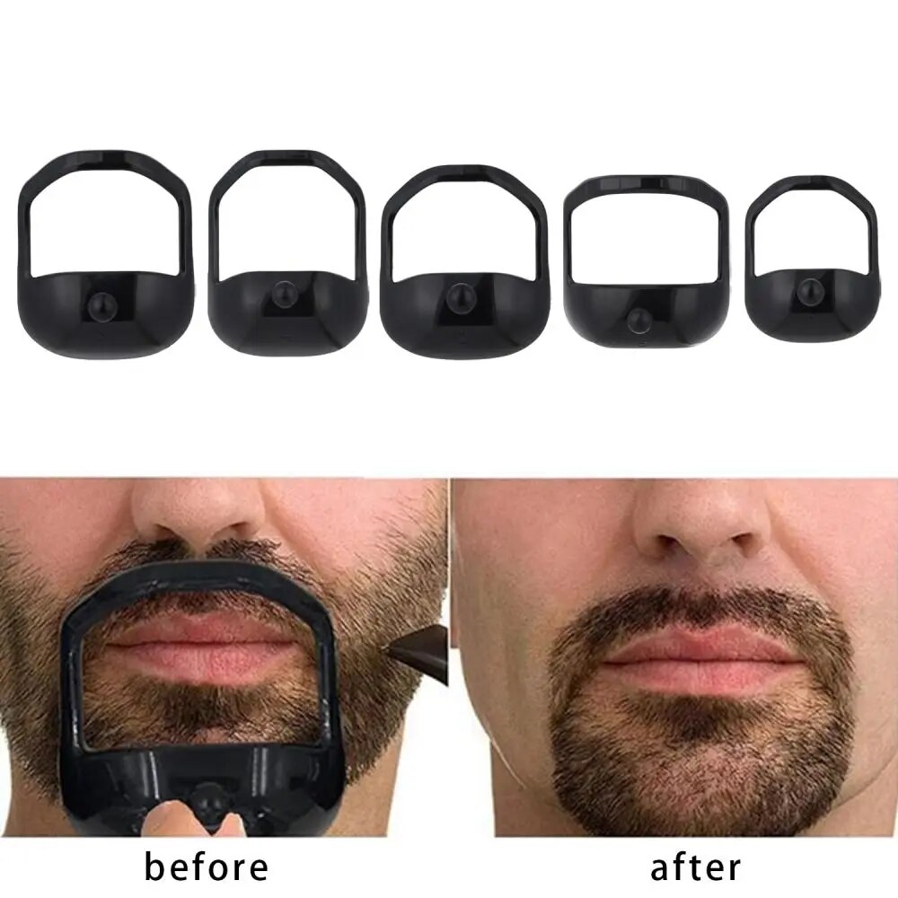 5 Sizes French Beard or Goatee Shaving Template Beard Shaping Tool Trimming Supplies Shave Reduce Time Perfect Symmetric Beard