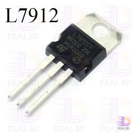 2Pcs- L7912 Voltage Regulator IC L7912 7912 L7912CV DC 12V 1.5A TO-220 Package Linear Voltage Regulator IC Electrical Circuitry & Parts. 