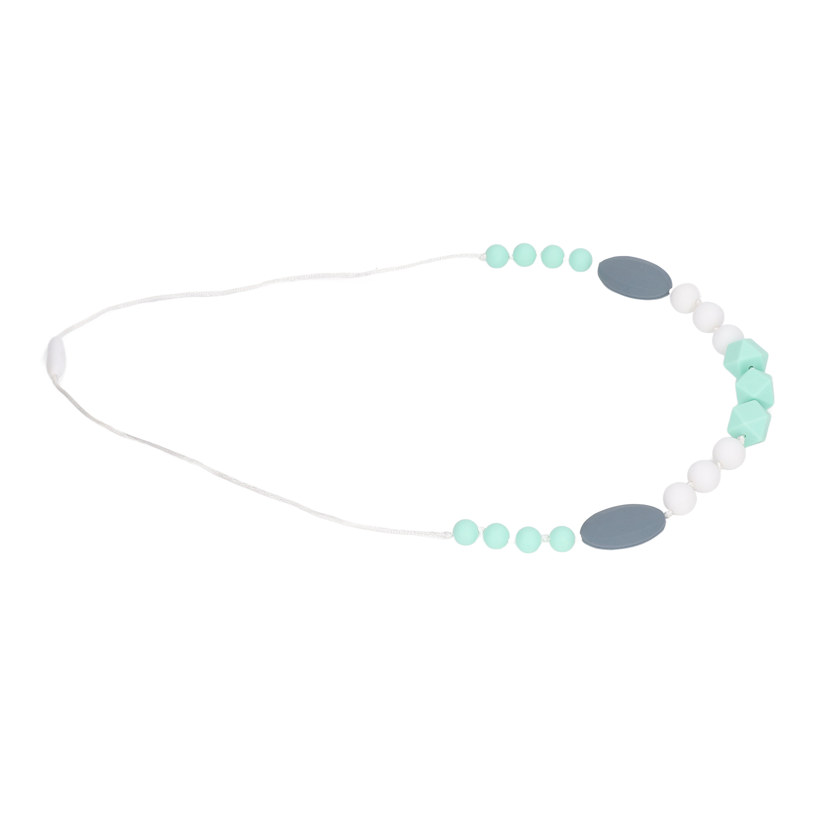 Baby Teething Necklace, Chewable Baby Teething Necklace Silicone Beads Vivid Reduce Pain Odorless Heating Easy To Clean with Detachable Clasps for Home. 
