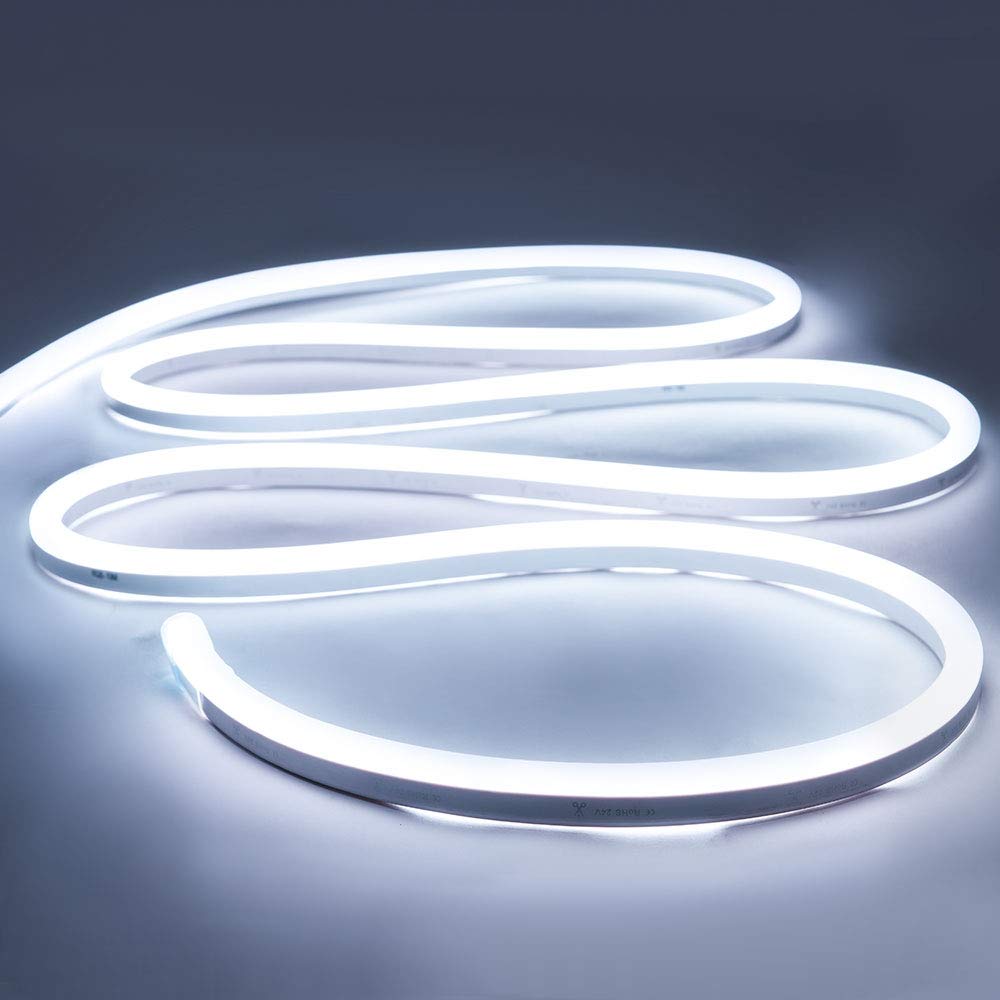 3 feet Neon Light Strip DC12V Flexible DIY LED SMD 2835 120LEDs/M IP67 Waterproof DIY Light white Home Decoration - Rgb Led Strip Light. 