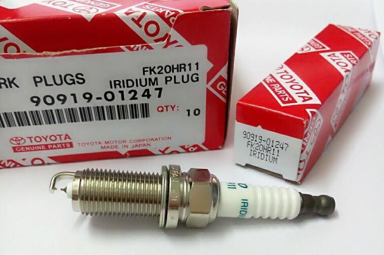 TOYOTA 90919-01247 (FK20HR11) IRIDIUM SPARK PLUG (4 PCS) Allion,Premio,Axio,Corolla. 