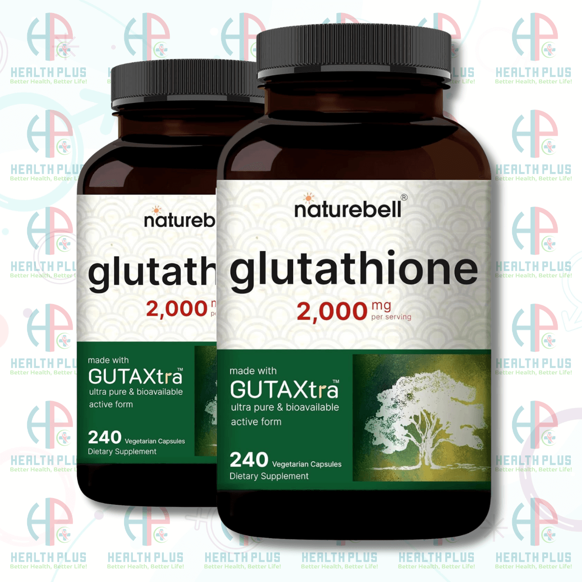 naturebell glutathione supplement NatureBell Glutathione Supplement 2,000mg Per Serving, 240 Veggie Capsules,  98%+ Purity Verified, Bioavailable Reduced Glutathione