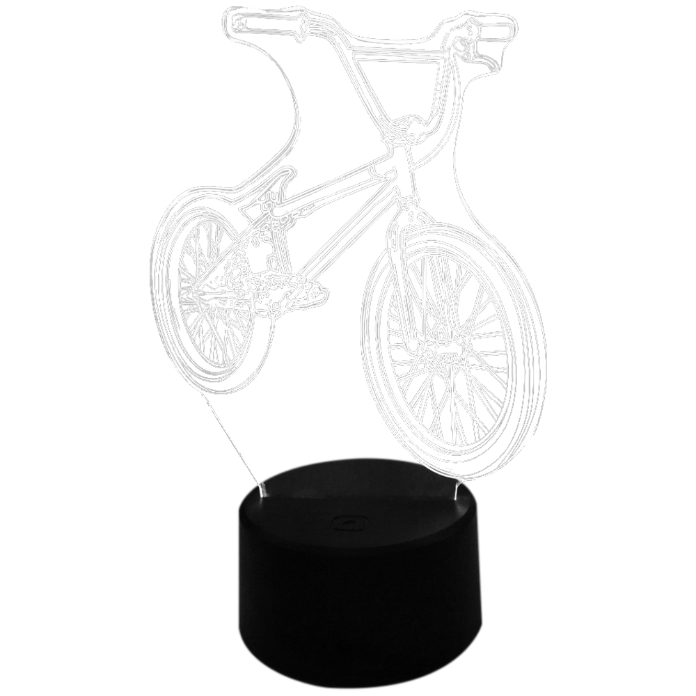 3D LED Bedside Bmx Night Light Bicycle Shape USB Table Lamp 7 Color Change Bike Home Decor Bedroom Sleep Lighting Fixture Gifts