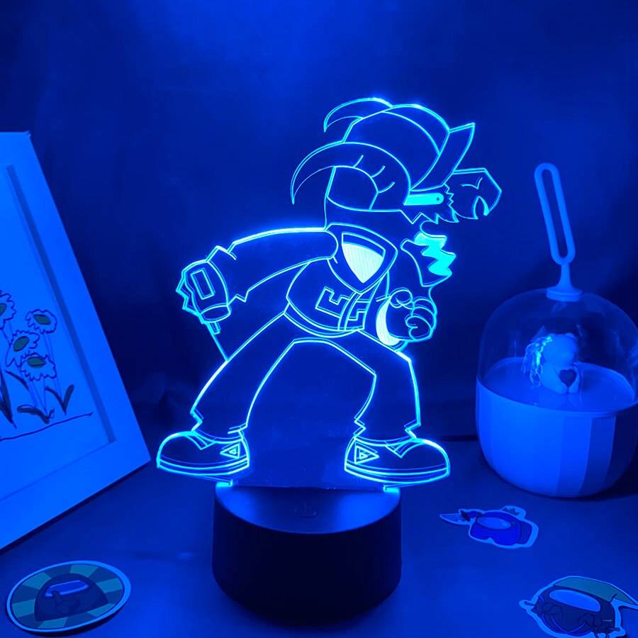 Game Friday Night Funkin Figure Tabi 3D Led Lamp RGB Night Light Birthday Gifts For FrieGaming Room Table Colorful Decor fnf. 