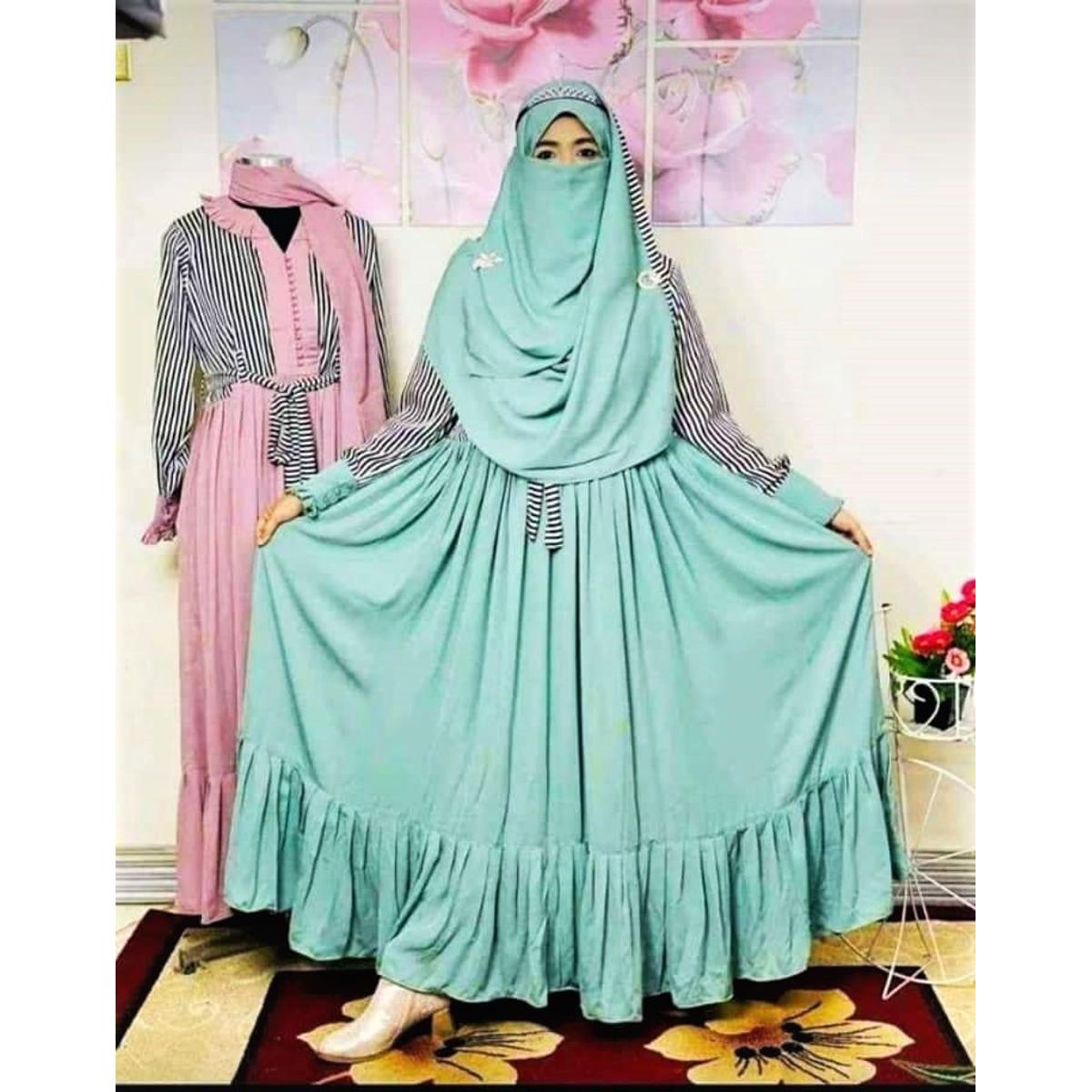New Design Arabian Hijab Borka Part Borka For Stylish Gown Burkha Muslim Women Collection For 2023