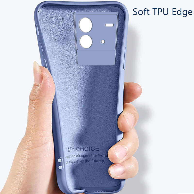 Tokifu IQOO Neo 6 Casing The New Liquid Silicone Phone Case All-inclusive Shockproof Back Cover. 
