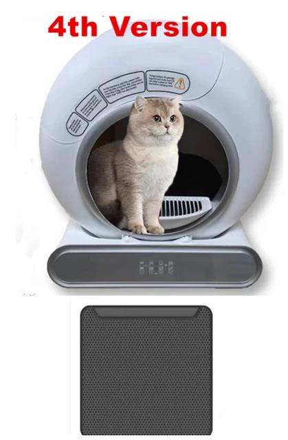 【English Version】2024 Automatic Smart Cat Litter Box Self Cleaning App Control Pet Toilet Litter Tray Ionic Deodorizer 65L. 
