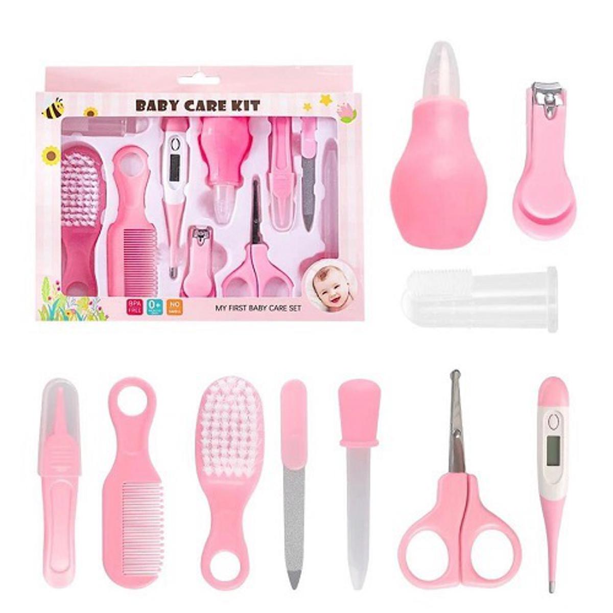 Newborn Babycare Accessories, 10 PCS Baby Care Set (Color as per stock)
