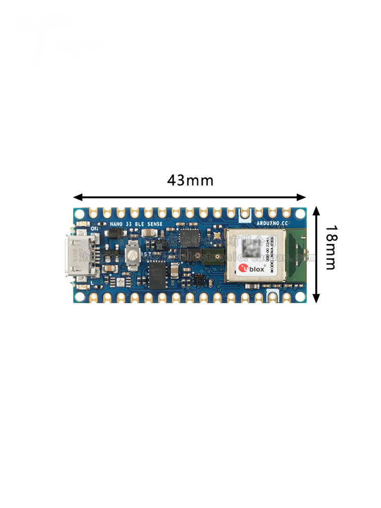 Original ARDUINO NANO 33 BLE SENSE ABX00031 nRF52840 development board module. 