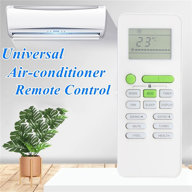 2X GYKQ-52 Remote Control for Air Conditioner Home Heating and Cooling Function Replacement Remote Control