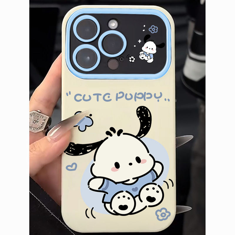 [autismaut] Pacha Dog loppy Phone Case Suitable for Apple 15promax Skylight Shell iPhone14plus Soft Shell 13/12