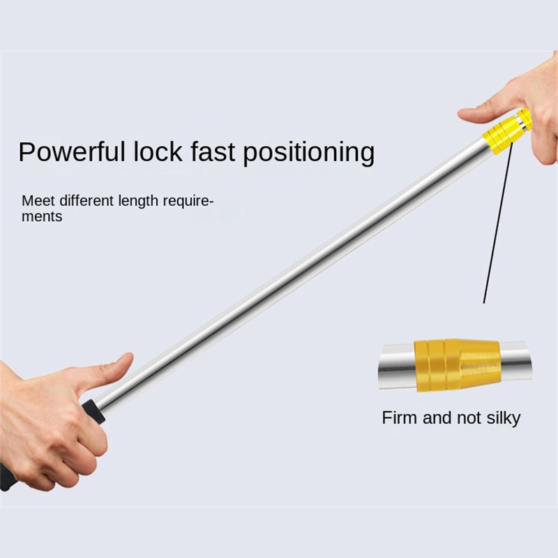 Stainless steel net bar can be positioned telescopic harpoon bar 1.5-7 meters fishing supplies Fishing Net Telescoping Handle. 