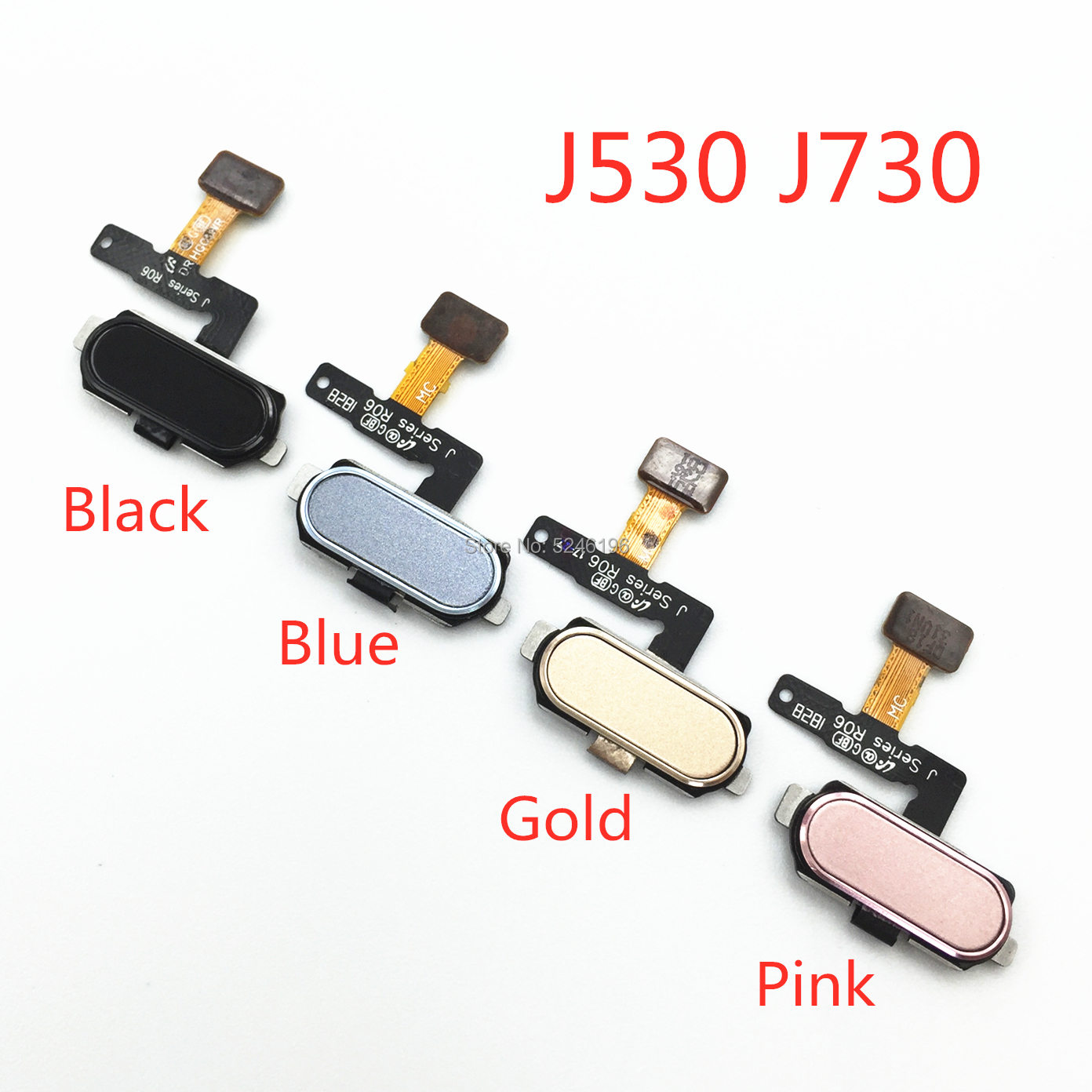 Home Return Key Menu Button Fingerprint Sensor Flex Cable For Samsung Galaxy J5 J7 pro