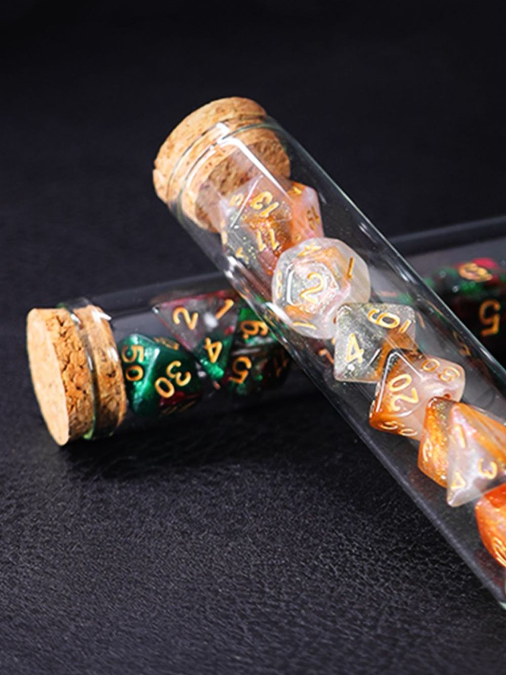 Mythology Polyhedral D D COC Dice Set 7Pcs/Set RPG Fantasy Potion Flask | DND Dungeons and Dragons Dice Set for Table Games. 