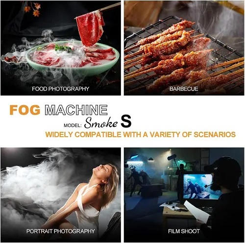 LENSGO Smoke S All-in-One Handheld Professional Fog Machine with Wireless Remote (30W). 