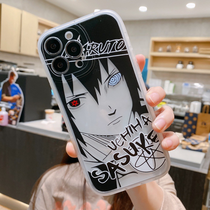 Naruto Sasuke iphone13 Payne 12 Anime 15promax Phone Case Frosted 11 Soft Shell 14 Applicable. 