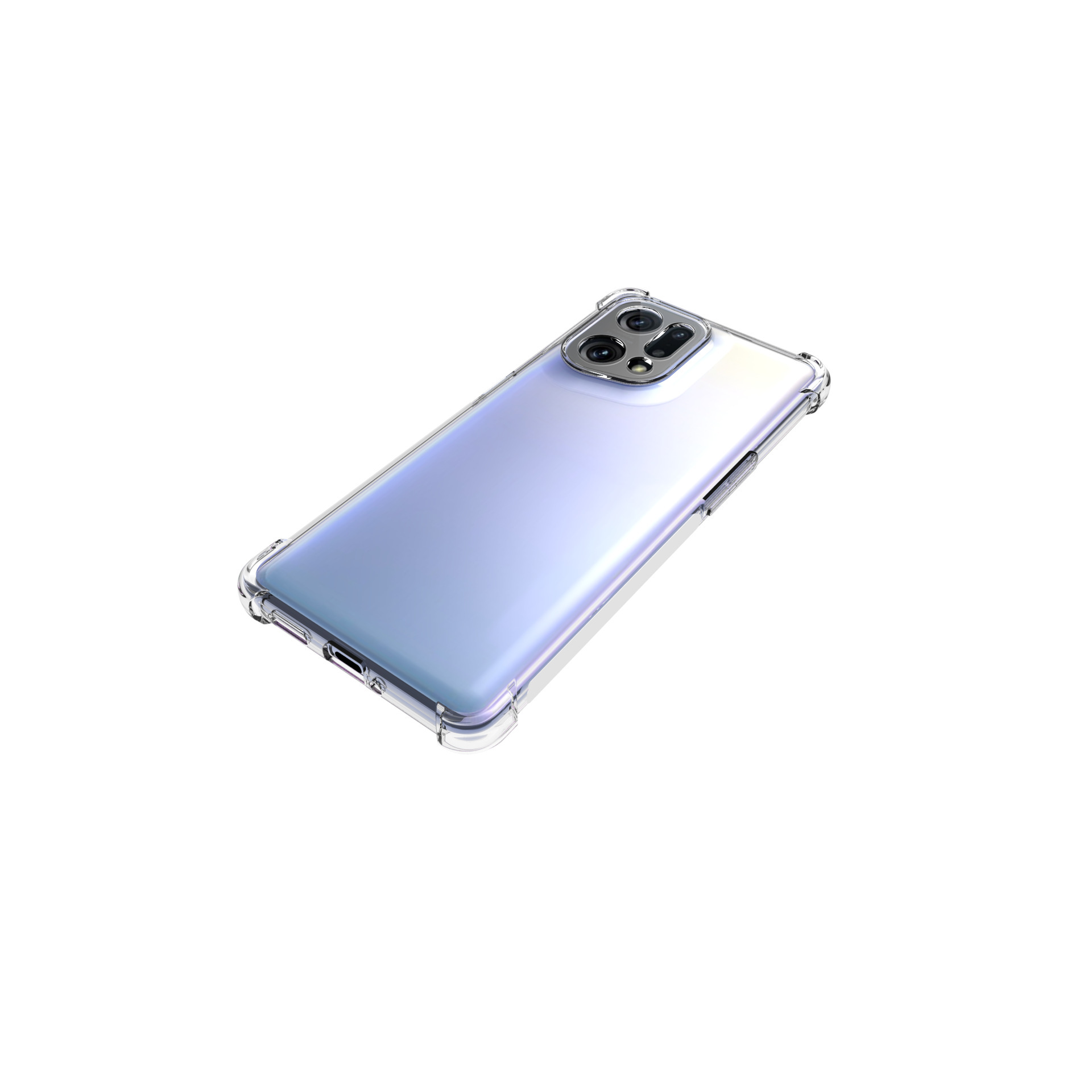 Applicable OPPO Find X5 X5PRO X5lite RENO 7 Protective Sleeve Phone Case Airbag Drop-Resistant Soft Case. 