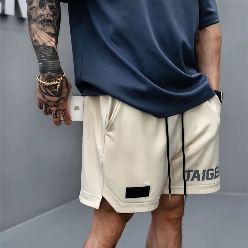 2022 Shorts Joggers Knee Length Sweatpants Summer Male Gyms Training Running Bottoms Men Bodybuilding Quick-drying Sports Shorts