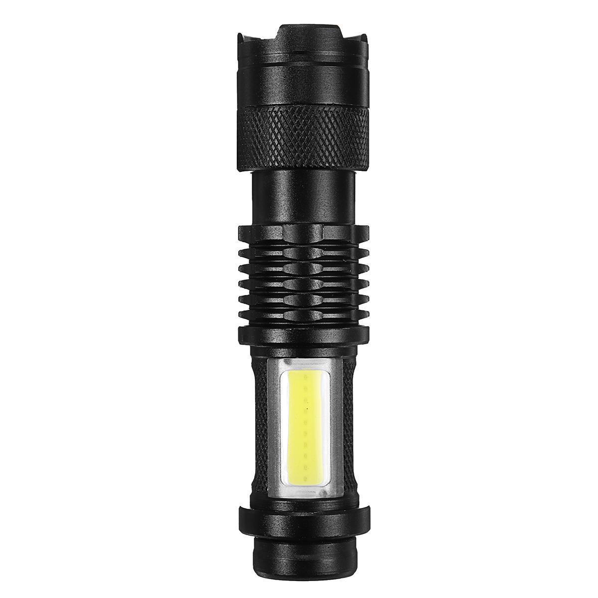 Zoom 10000 LM Q5 + COB LED Mini Flashlight 14500 4 Modes Pocket Torch Lantern. 