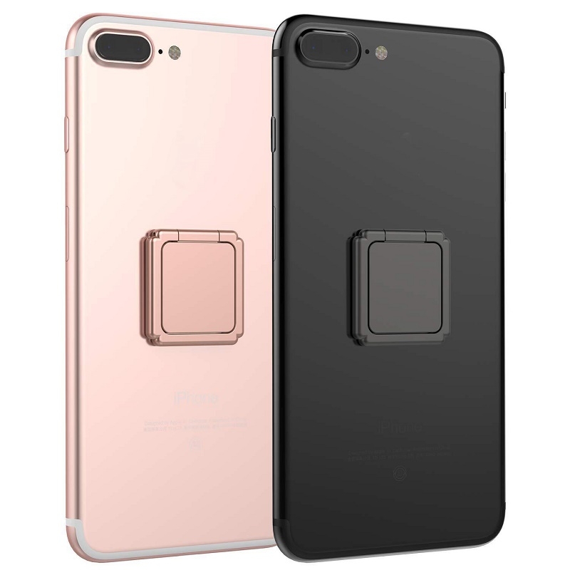 Magnetic 360 Degree Rotating Square Ring Buckle Phone Holder Random Color Delivery. 