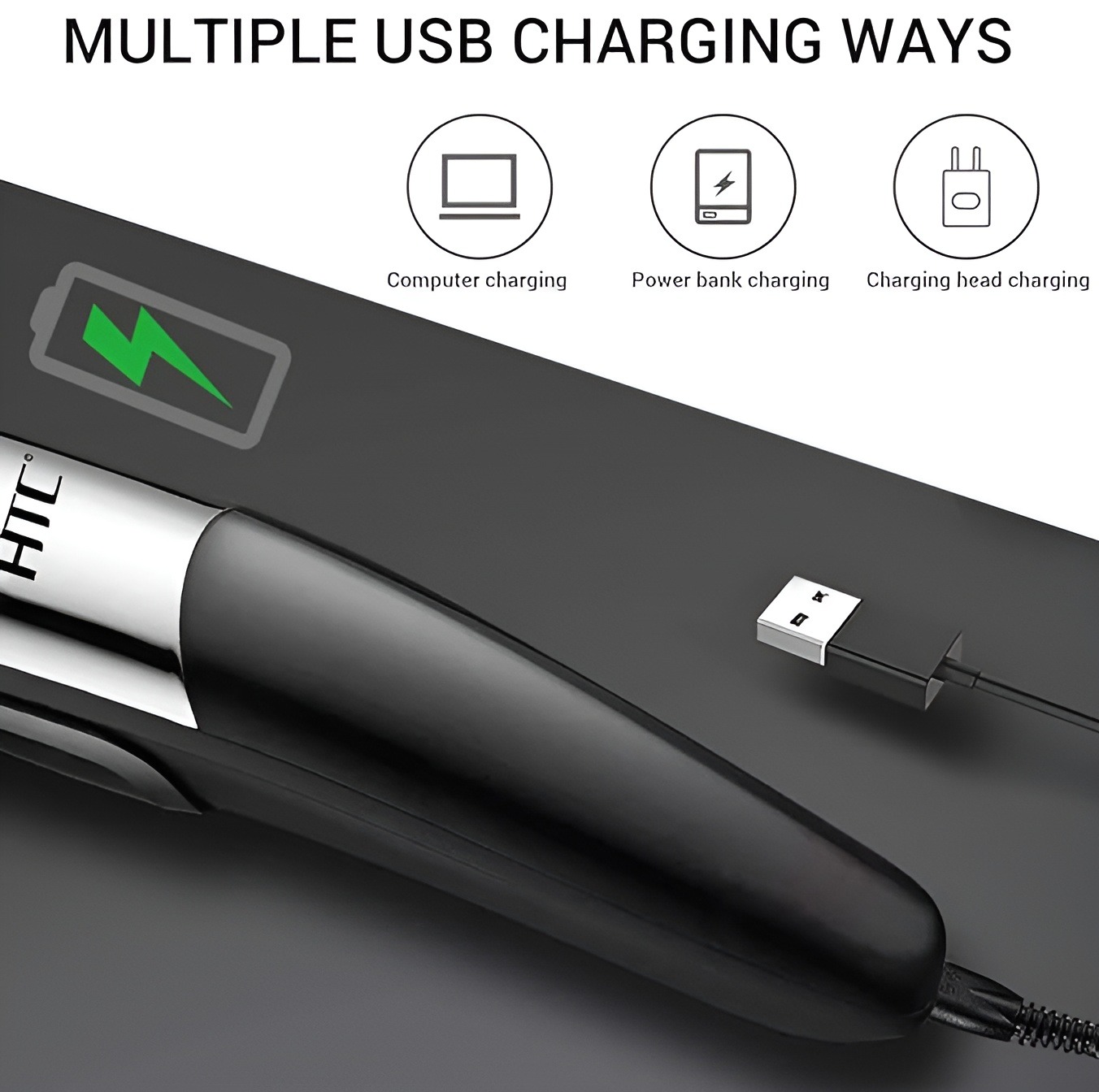 HTC AT-525 Trimmer 45 min Runtime 4 Length Settings. 