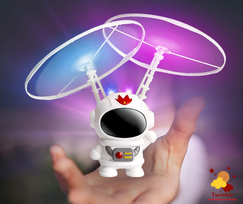 Spaceman Mini Infrared Induction Flying Toy Astronaut Style Aircraft ...