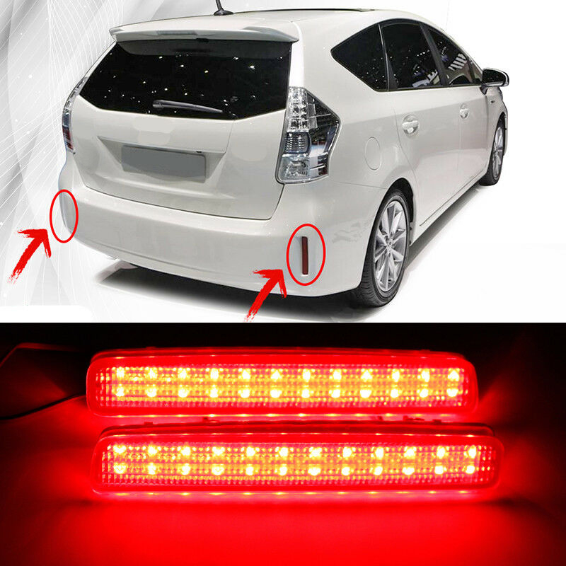 LED Rear Bumper Reflector Brake Light for Toyota NOAH VOXY 80 Pruis40. 