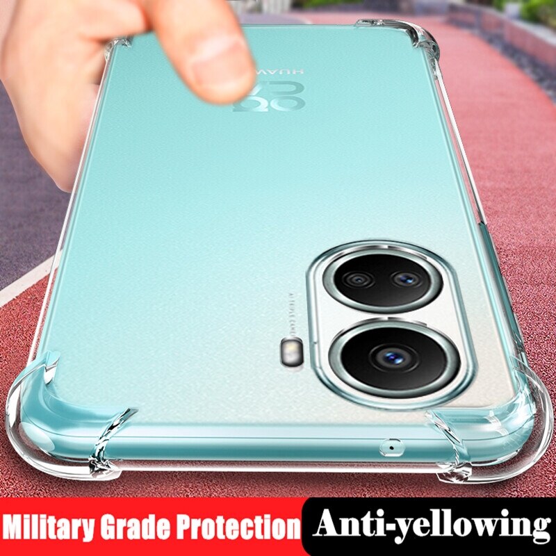 lthmy for Huawei Nova 10 SE BNE-LX1 BNE-LX3 Soft Gel Jelly Case Transparent Full Protective Anti-Scratch Resistant Back Cover Skin. 