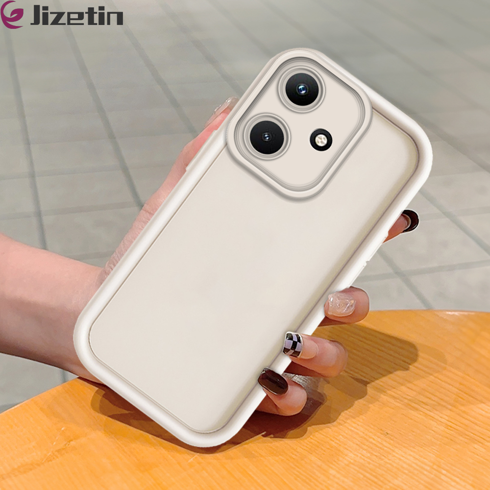 Jizetin for Infinix Hot 30i Back Cover Classical Color Ladder Camera Soft Rubber Mobile Phone Case